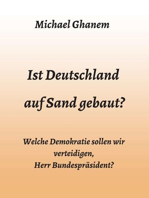 cover image of Ist Deutschland auf Sand gebaut?